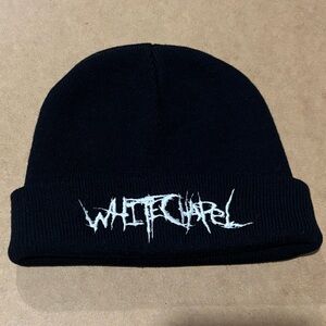 White Chapel Black Beanie